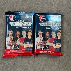 2022 Parkside NWSL Women's Soccer Hanger Box Trading Cards Packs x2 Lot